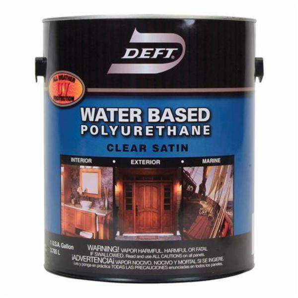 Deft 1 Gal Clear Polyurethane WaterBased Interior/Exterior Satin DFT259